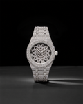 Men’s VVS Moissanite Iced Out Watch with 41 mm Bust Down Bracelet