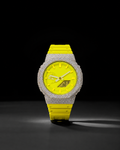 Iced Out Watch with Silicone Strap and VVS Moissanite Stones
