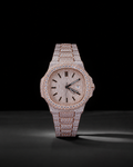 Iced Out 36mm Rose Gold Moissanite Bust Down Watch
