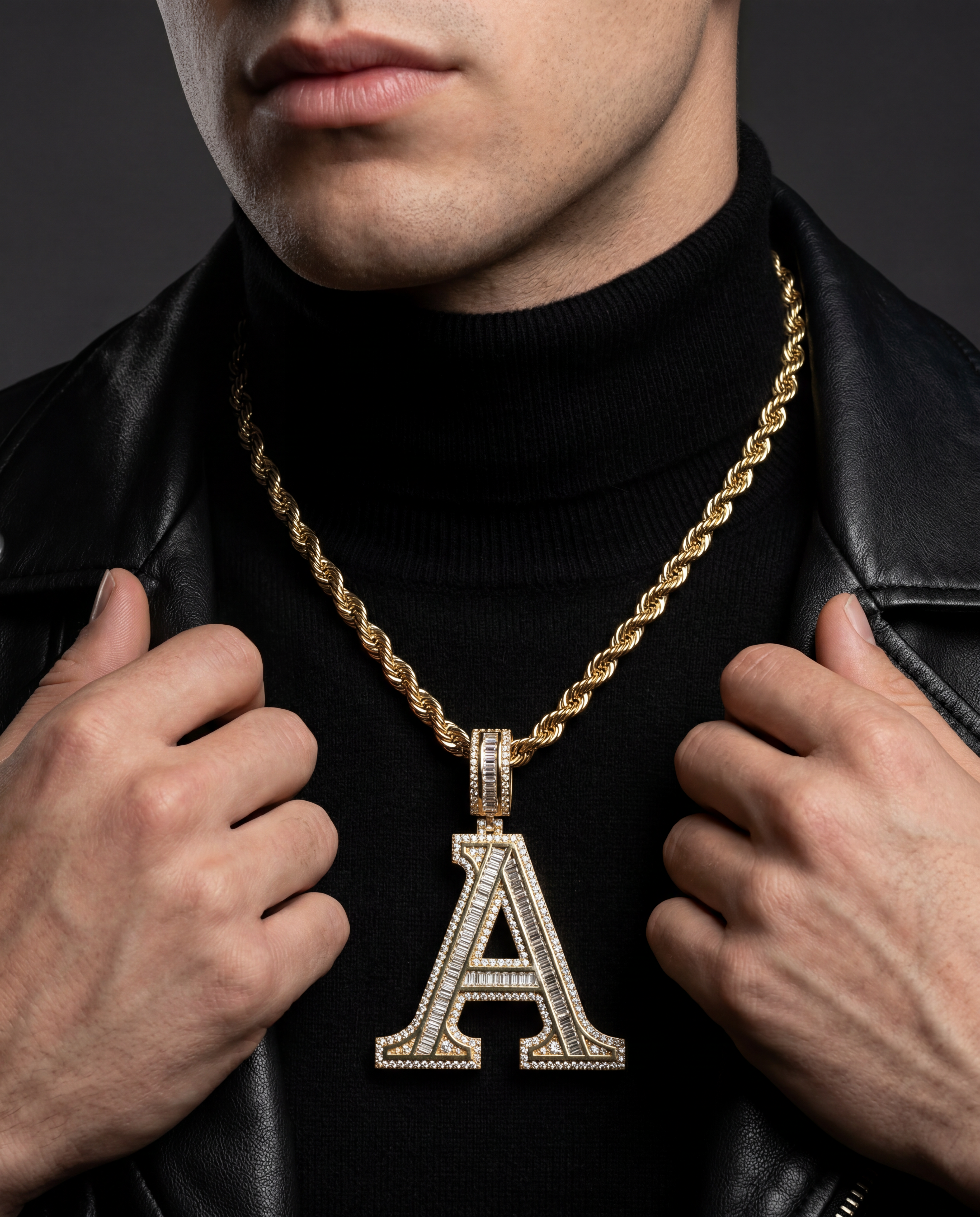 Custom A Initial Letter Pendant