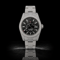 Full Iced Black Dial Moissanite Watch