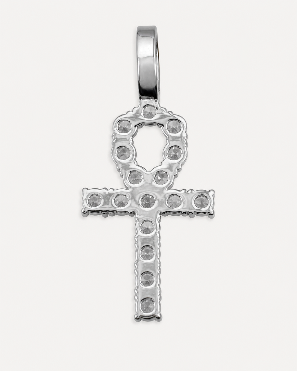 14K Gold VVS Ankh Pendant | Egyptian Life Symbol Iced Out Jewelry