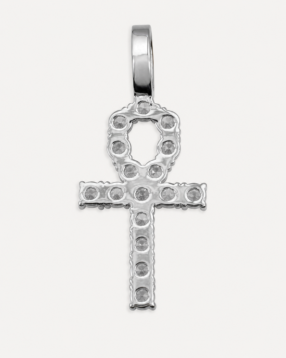 14K Gold VVS Ankh Pendant | Egyptian Life Symbol Iced Out Jewelry