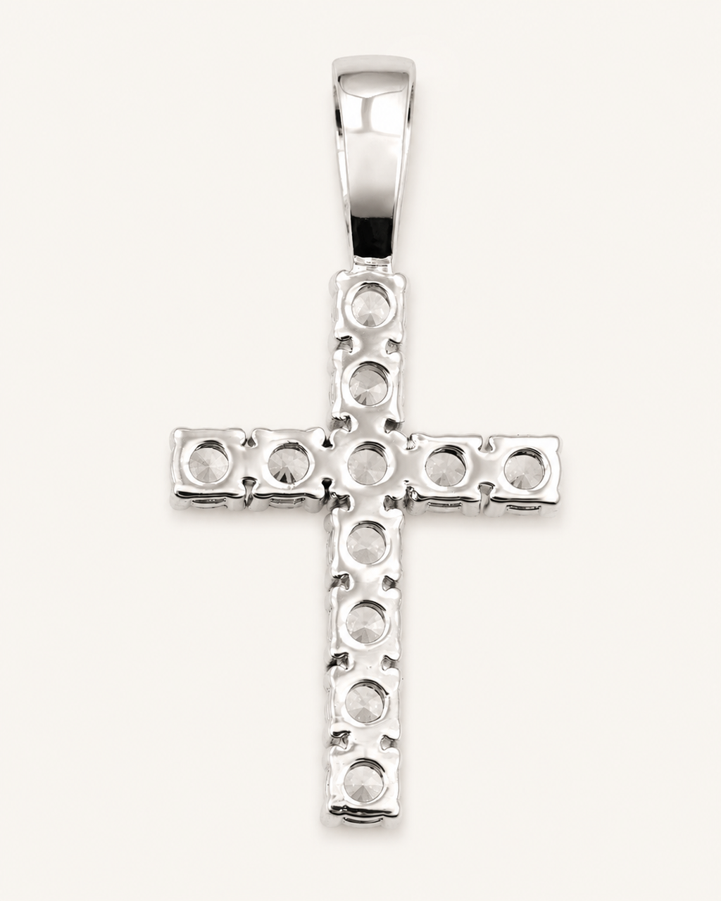 VVS Cross Pendant 14K Gold