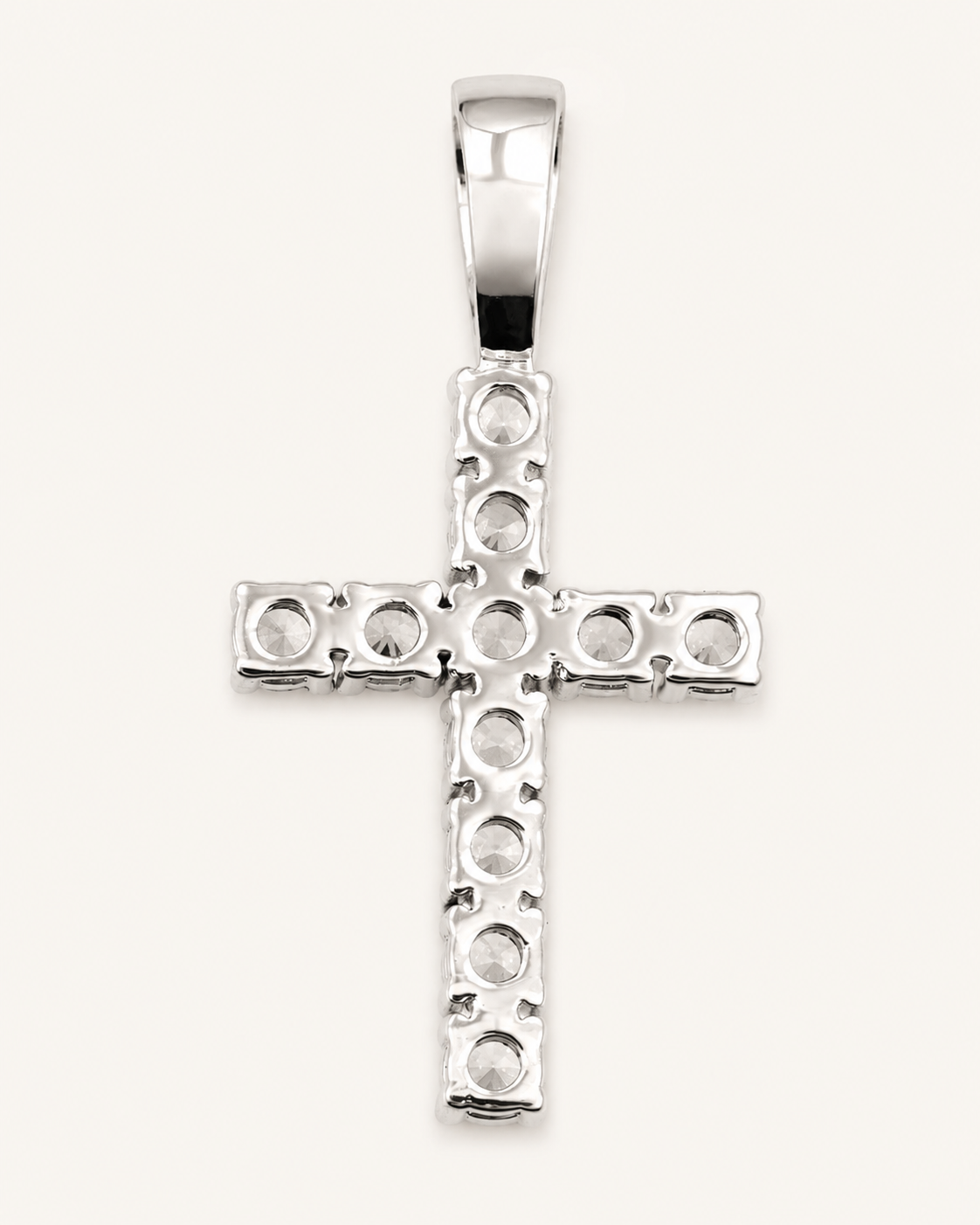 VVS Cross Pendant 14K Gold