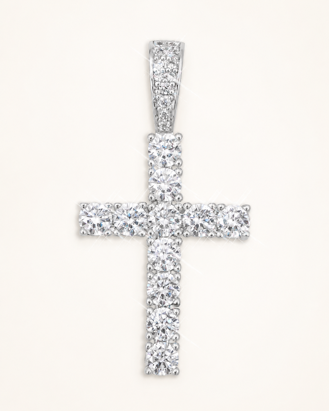 VVS Cross Pendant 14K Gold