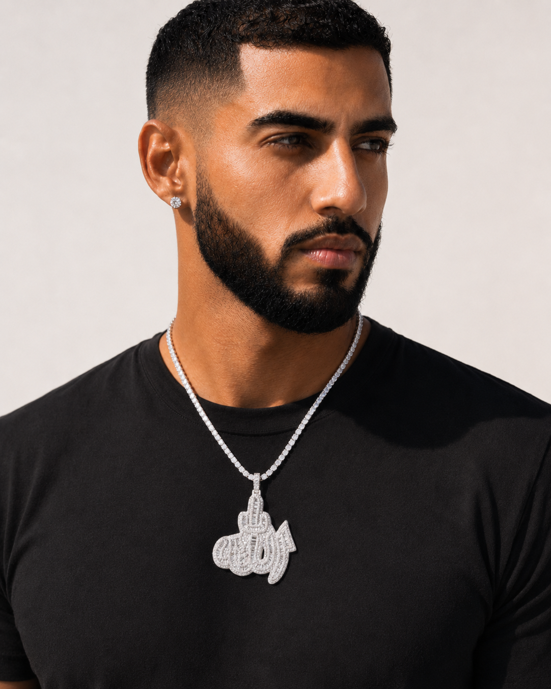 14K Gold VVS Allah Pendant | Iced Out Islamic Hip Hop Jewelry