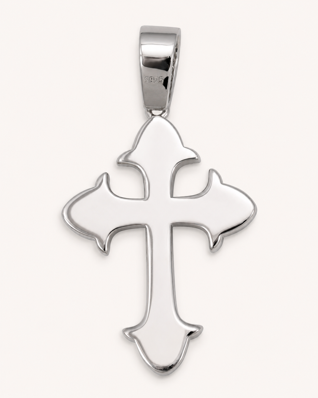 Moissanite Ornamental Cross Pendant | 925 Silver Iced Out VVS Jewelry