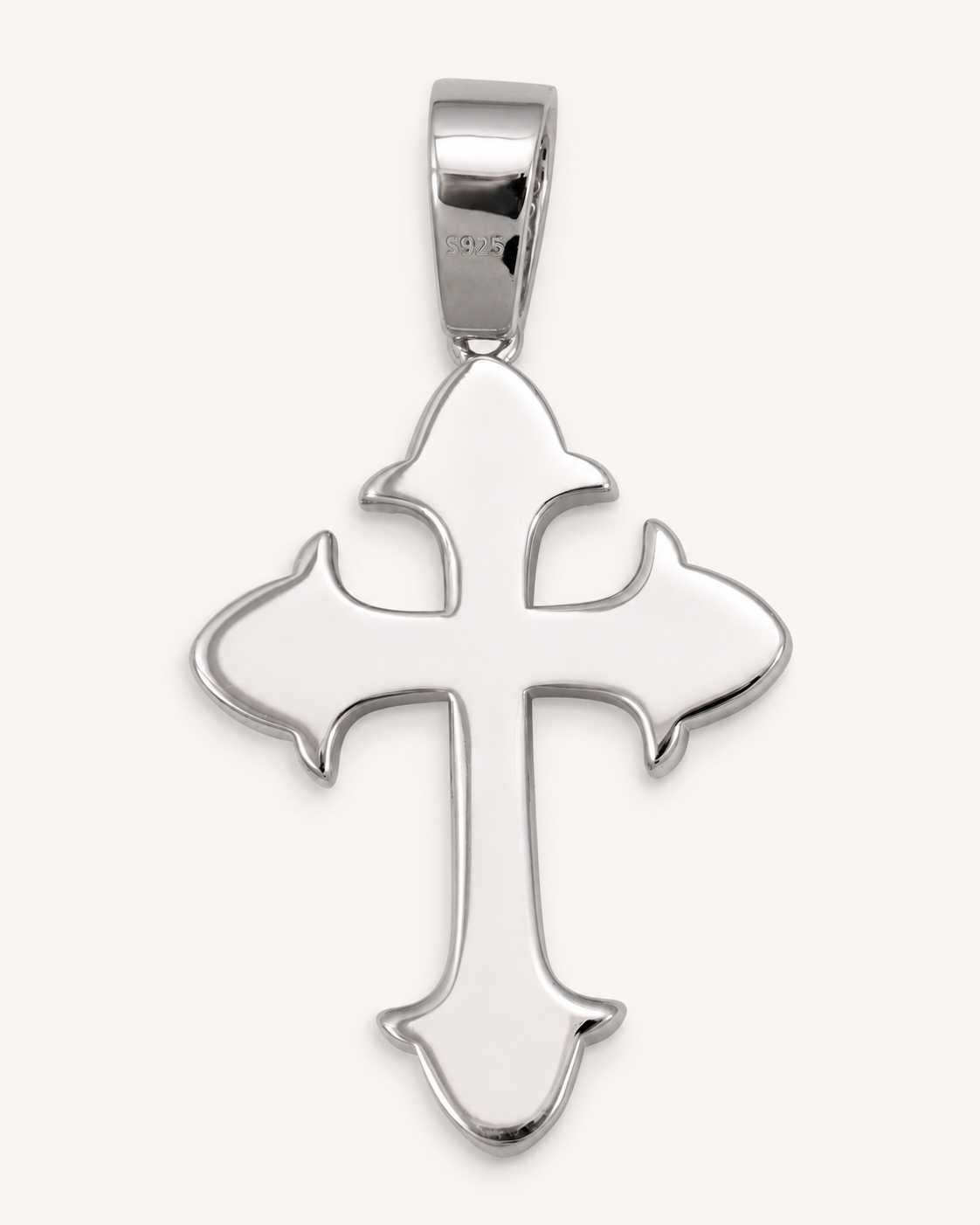 Moissanite Ornamental Cross Pendant | 925 Silver Iced Out VVS Jewelry