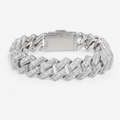 Iced Out Cuban Link Bracelet 925 Sterling Silver