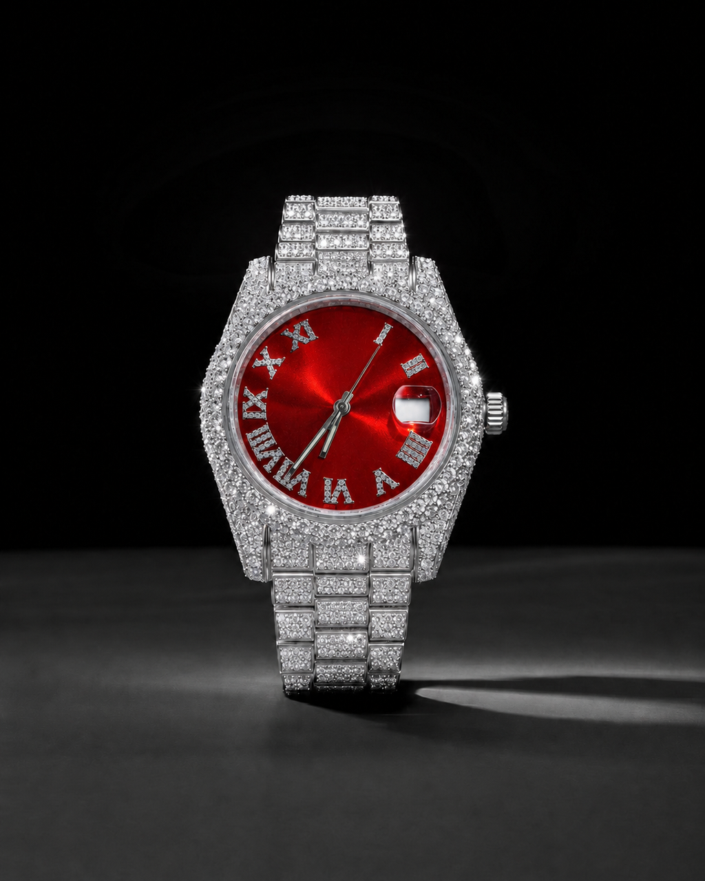 VVS Moissanite Iced Out Men’s Watch 40mm Bust Down