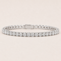 Classic Round Cut Tennis Bracelet White Gold Finish Luxury Bracelet