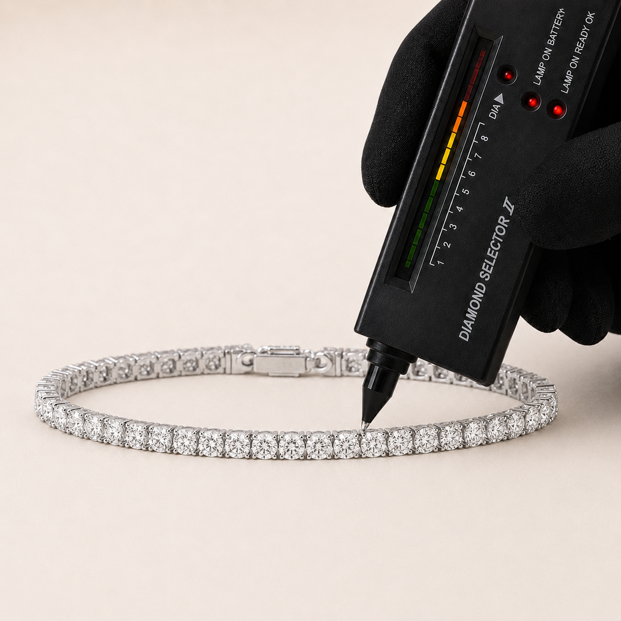 Classic Round Cut Tennis Bracelet White Gold Finish Luxury Bracelet
