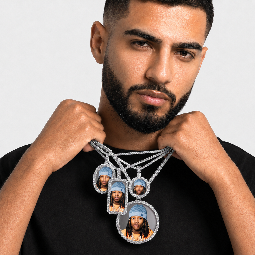 Men’s Custom 3D Picture Necklace