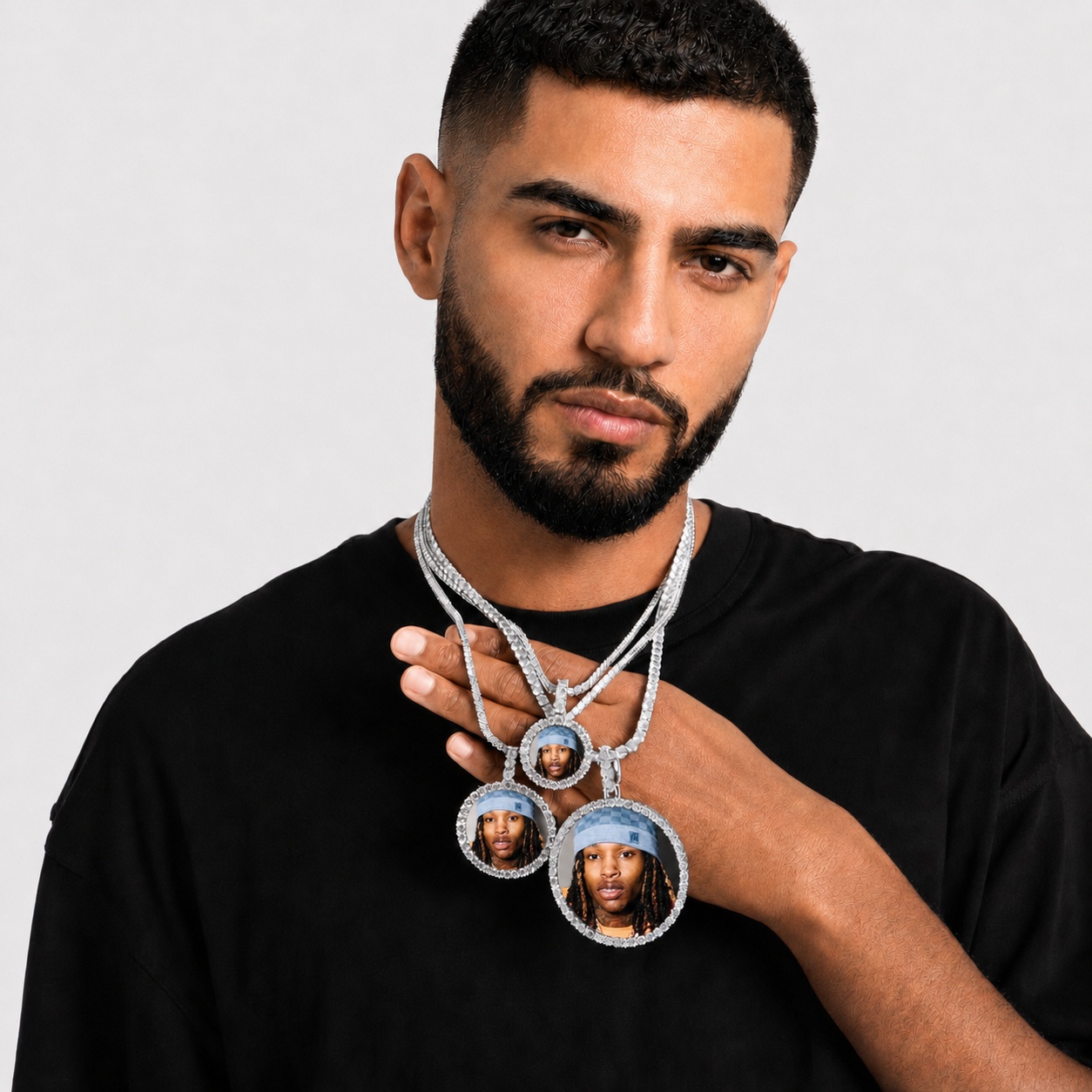 Men’s Custom 3D Picture Necklace