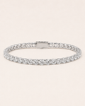 Classic Round Cut Tennis Bracelet White Gold Finish Luxury Bracelet