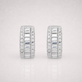 Baguette Small Huggie Hoops
