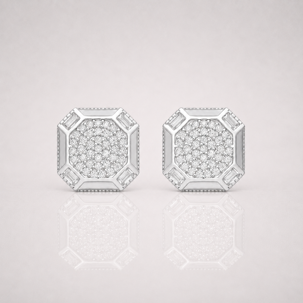 Large Octagonal Earrings