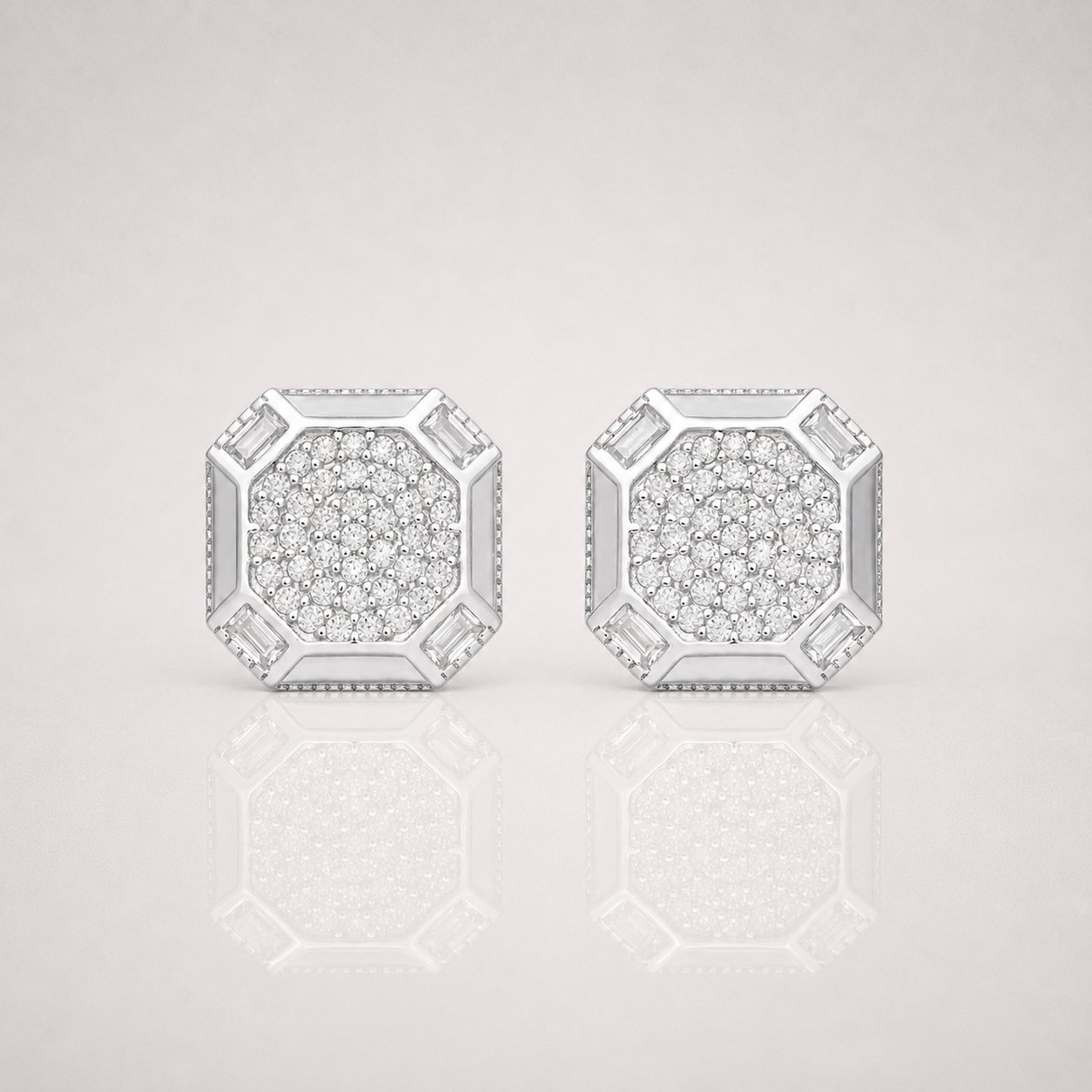 Large Octagonal Earrings