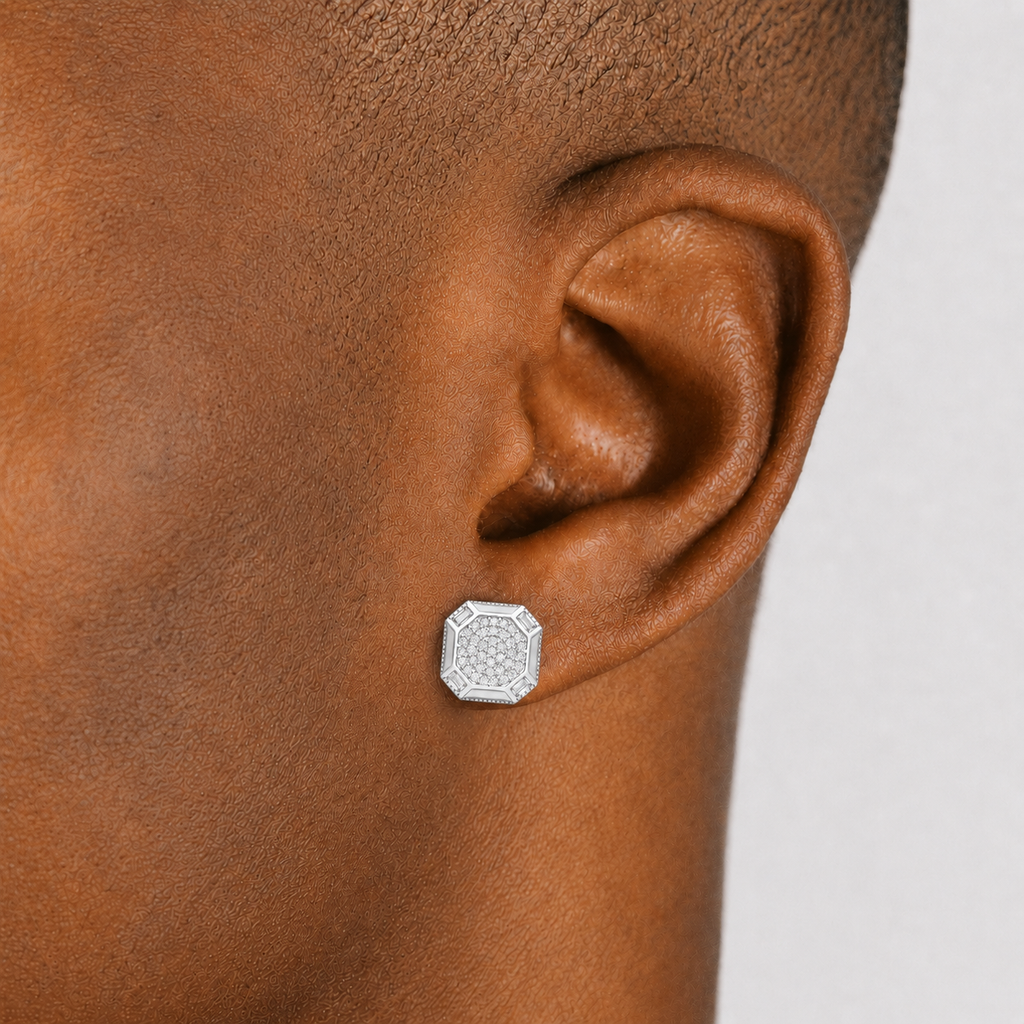 Large Octagonal Earrings