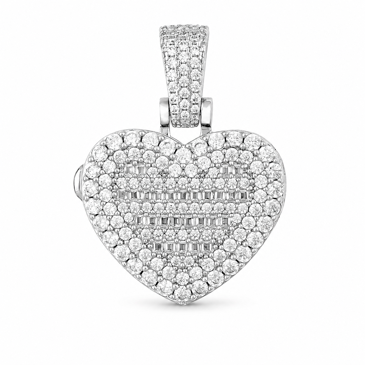 Iced Heart Pendant