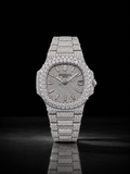 Full Iced Silver Moissanite WatchDial
