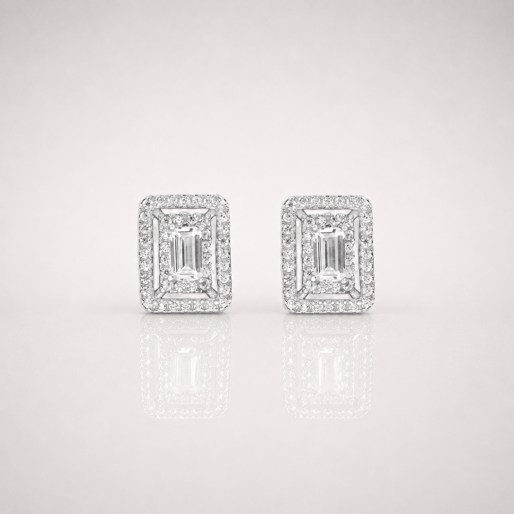 Emerald Iced Out Earrings