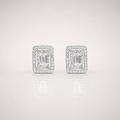 Emerald Iced Out Earrings