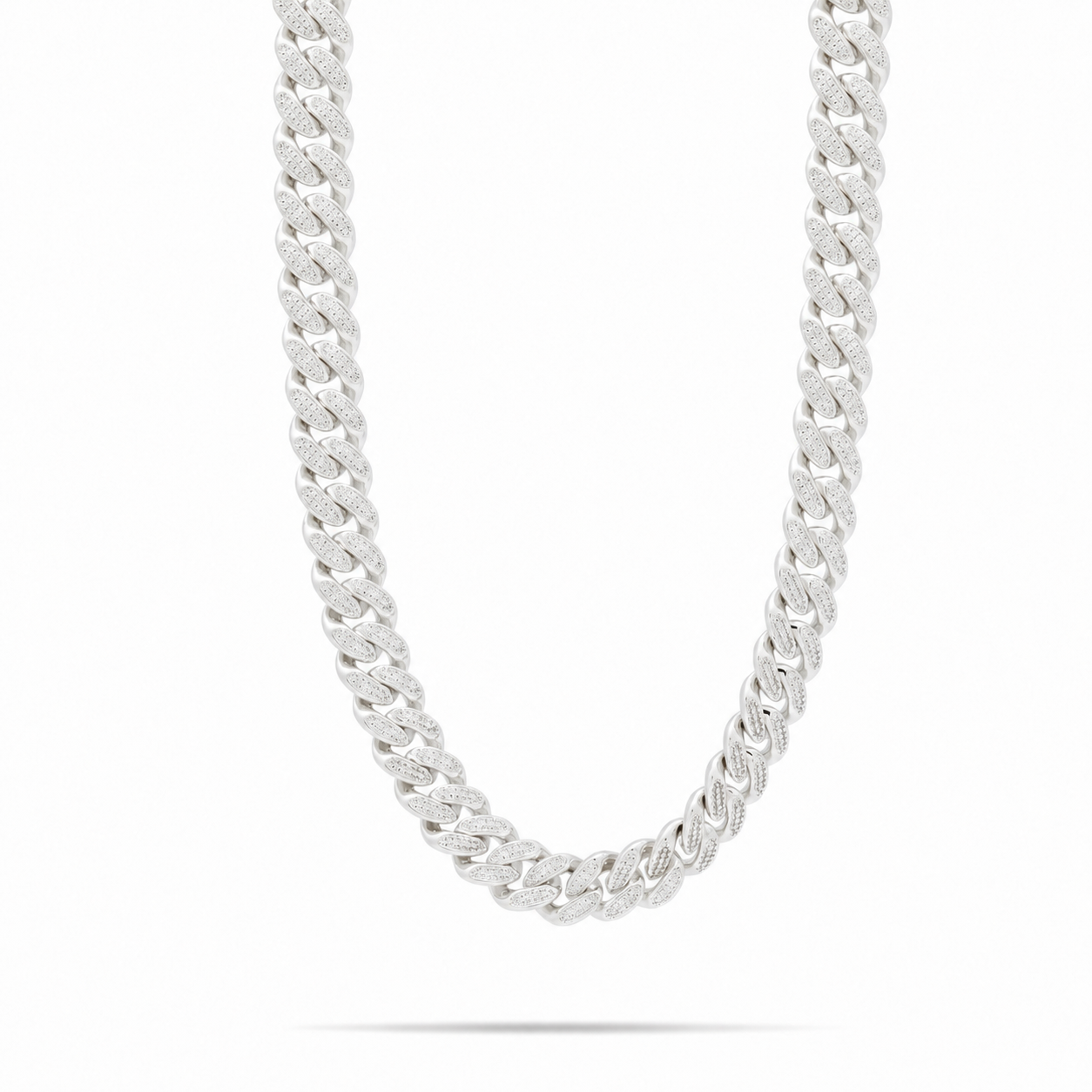 15MM Iced Out Miami Link Moissanite Chain