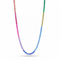 4MM Rainbow Iced Out Moissanite Tennis Chain