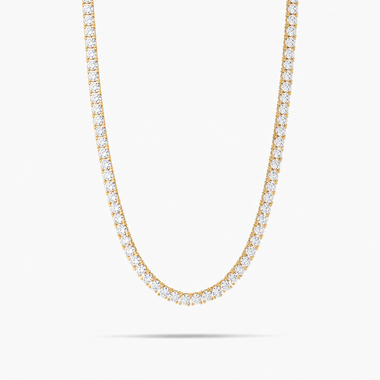 6MM Iced Out Round Moissanite Tennis Chain