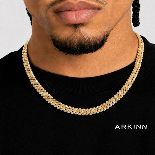 8MM Iced Miami Cuban Link Moissanite Chain