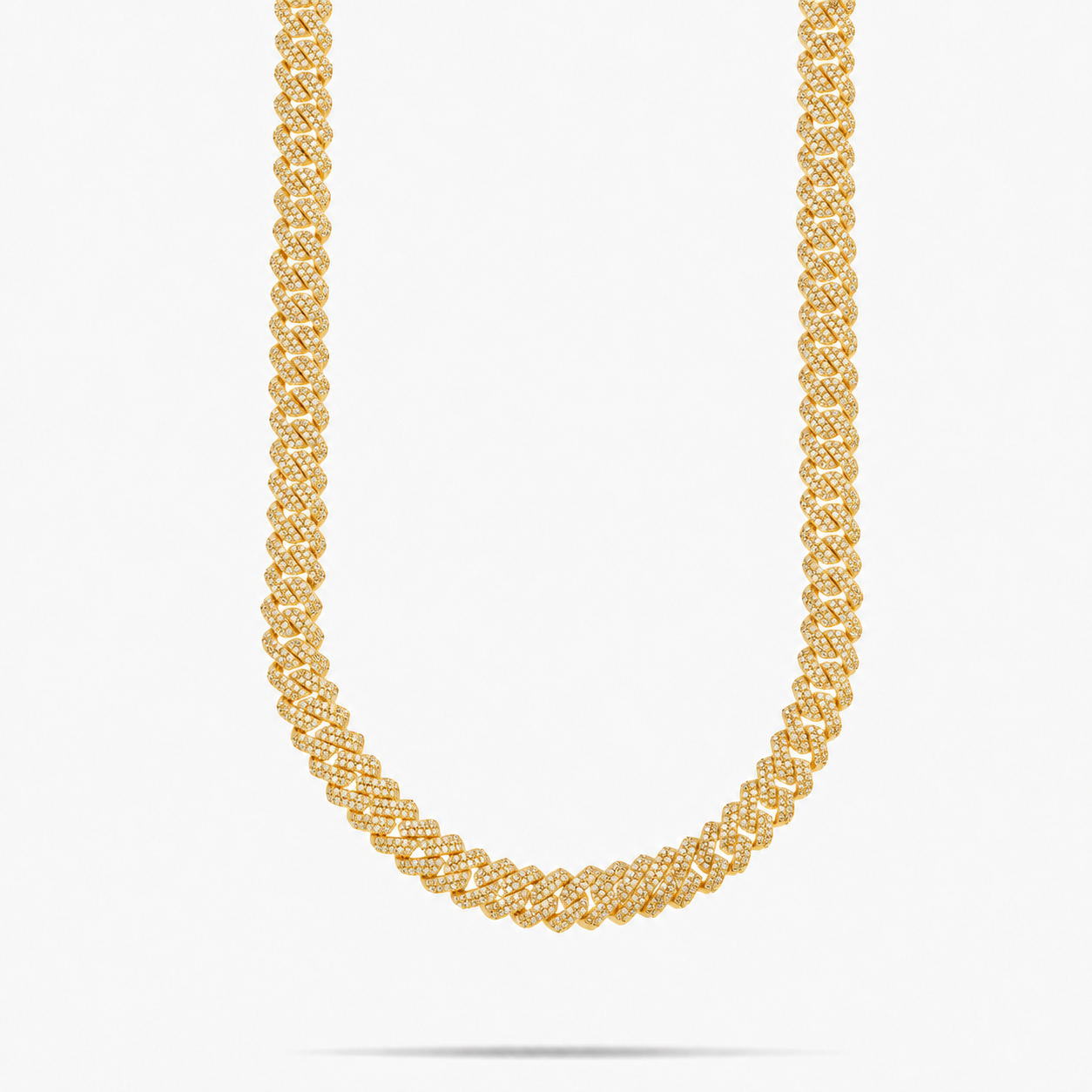 8MM Iced Miami Cuban Link Moissanite Chain
