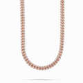 11MM Iced Rose Gold Miami Cuban Link Moissanite Chain
