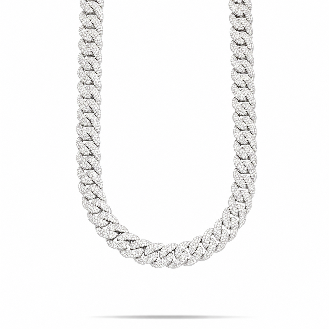 18MM Iced Out Cuban Link Moissanite Hip Hop Chain