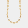 Men's Iced Out Oval Link Moissanite Chain
