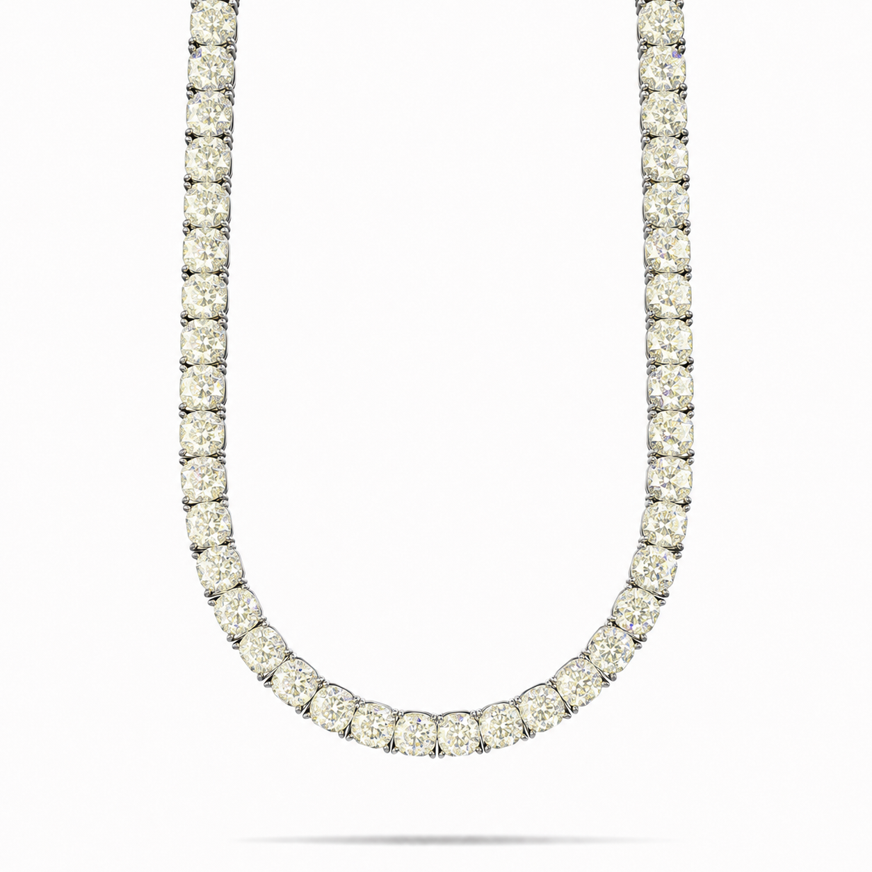 Men's 10MM Round Moissanite Luxuary Tennis Chain