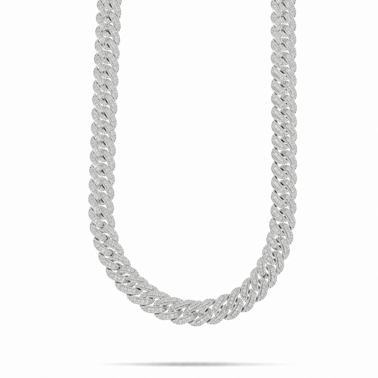 22MM Iced Out Miami Cuban Link Moissanite Chain