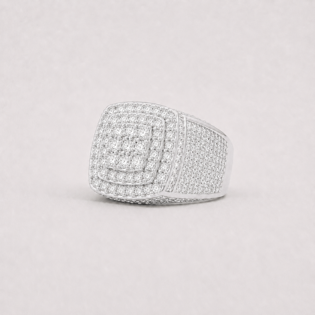 Iced Out Men’s Moissanite Pinky Ring