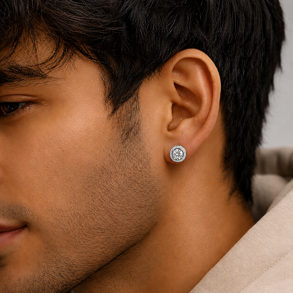 Iced Out Clustered Earrings