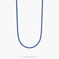 3mm Iced Sapphire Tennis Chain for Men