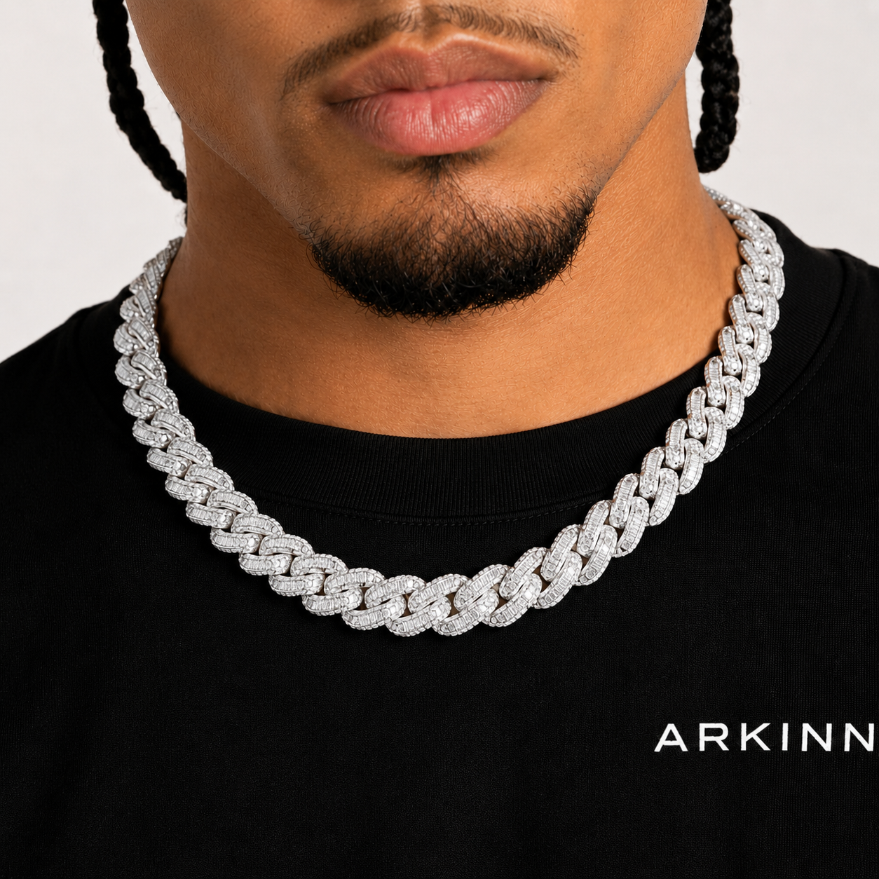 Men’s 16MM Moissanite Miami Cuban Link Necklace