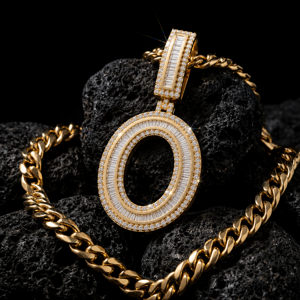 Custom O Initial Letter Pendant