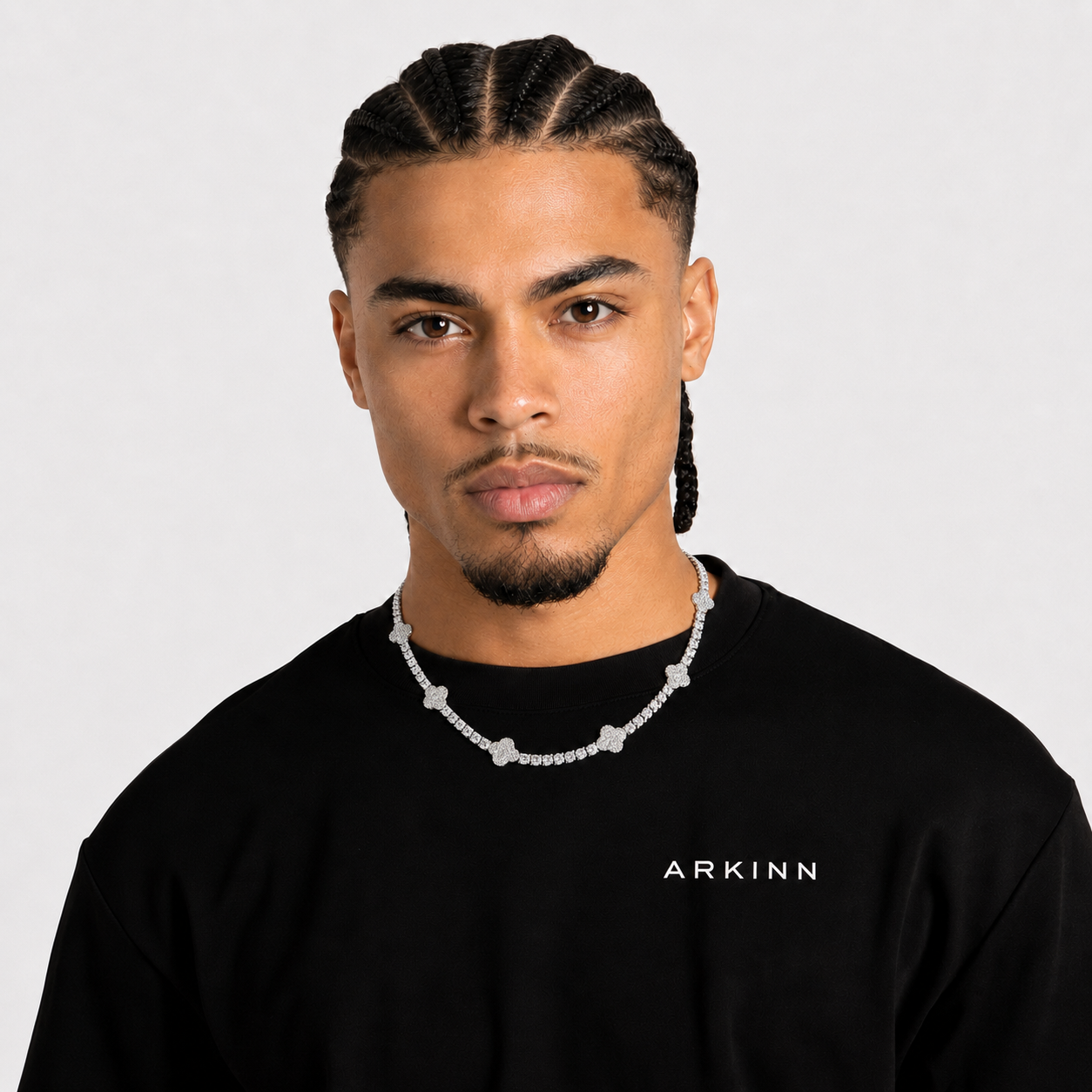 Clover Leaf Iced Out Tennis Chain – Luxury Necklace