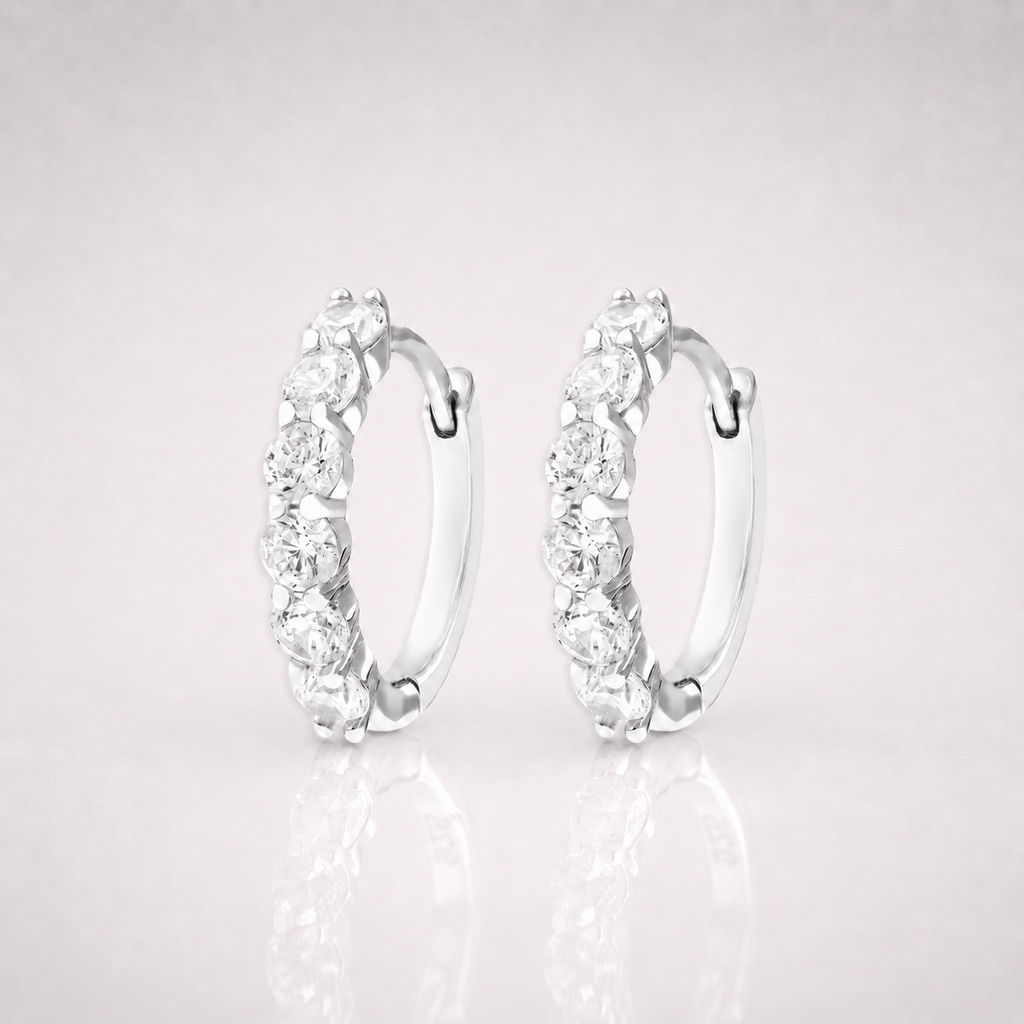 Iced Out Hoop Earrings