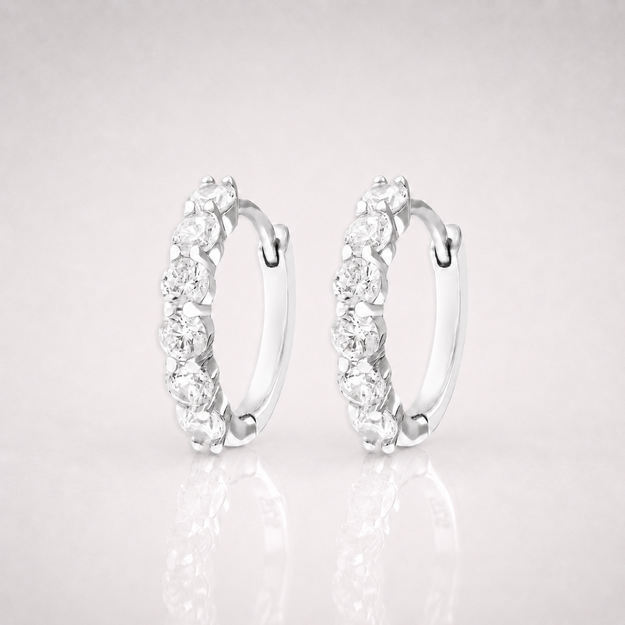 Iced Out Hoop Earrings