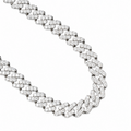 12MM VVS Moissanite Cuban Link Chain Gold Finish
