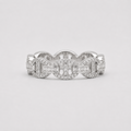 VVS Moissanite Iced Mariner Link Ring