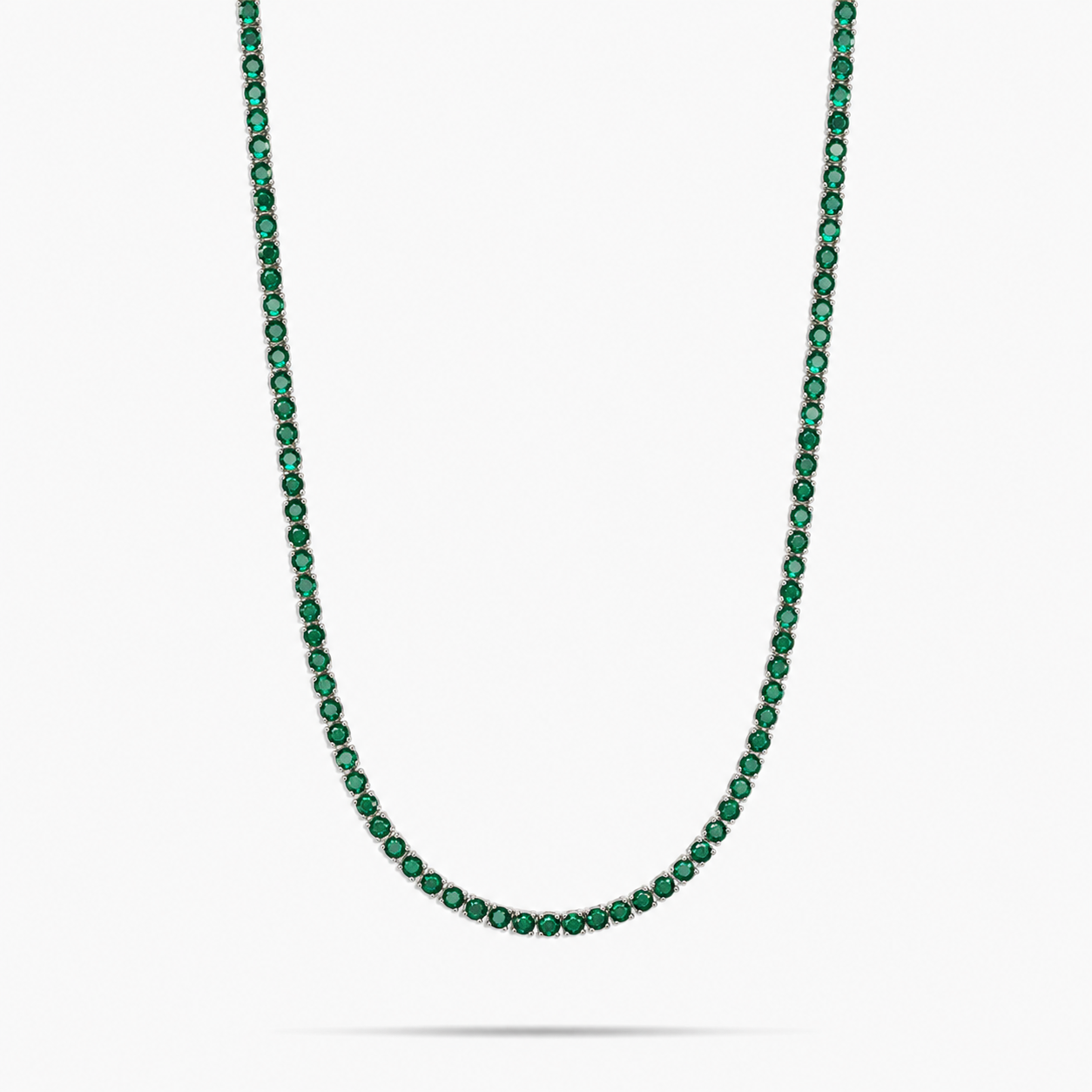 3MM Iced Out Emerald Tennis Chain