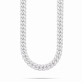 14K Solid Gold Iced Out Cuban Chain 14MM